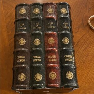 Book Lovers/Charles Dickens Wooden Box Office Decor